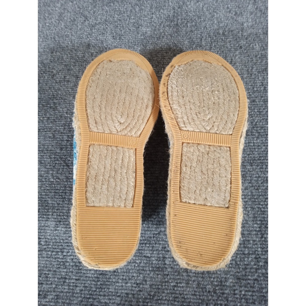 Brighton Espadrille Flats Blue Belina Bali Canvas Bella Capri - Women Size 6M - Picture 7 of 8